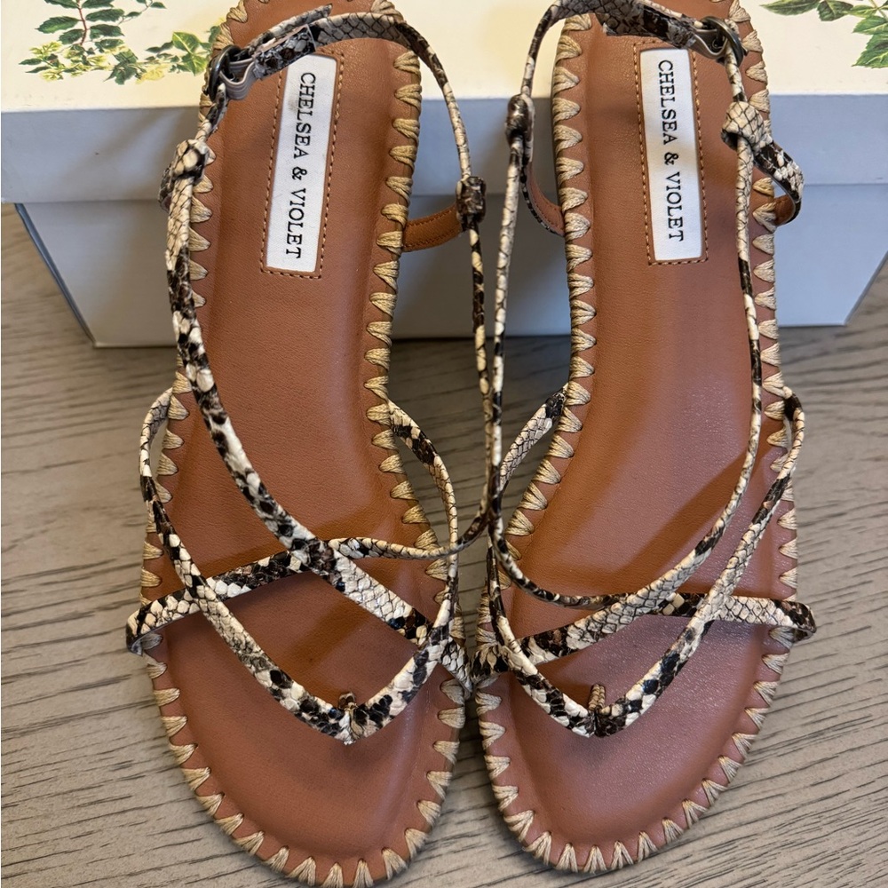 Chelsea and Violet sandals NIB